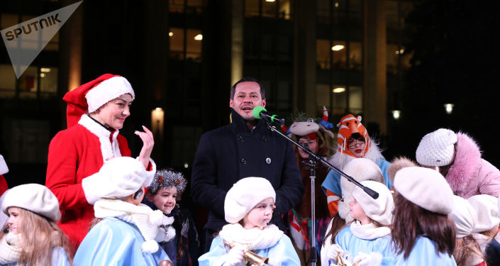 Inaugurarea Pomului de Crăciun în PMAN