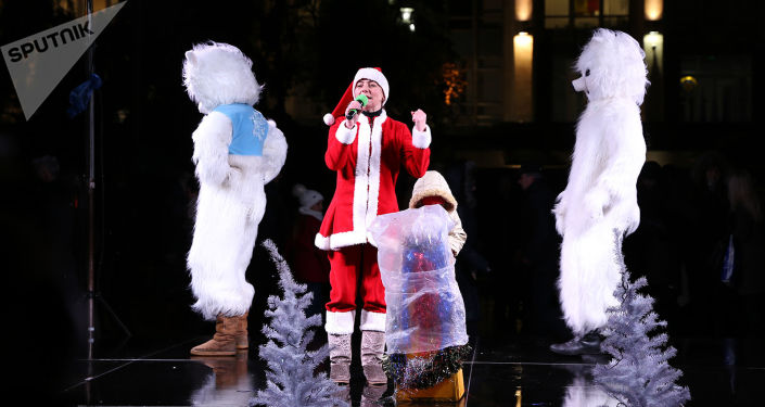 Inaugurarea Pomului de Crăciun în PMAN