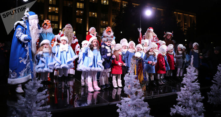 Inaugurarea Pomului de Crăciun în PMAN