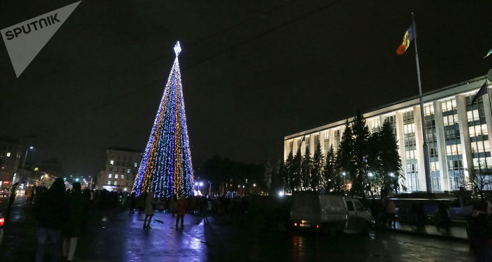 Inaugurarea Pomului de Crăciun în PMAN