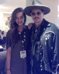 Cristina Postolachi cu Johnny Depp