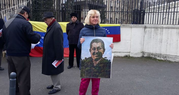 Protest la București: ”Jos mâinile de pe Venezuela!”
