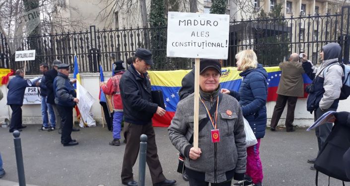 Protest la București: ”Jos mâinile de pe Venezuela!”