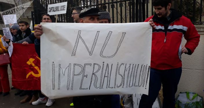 Protest la București: ”Jos mâinile de pe Venezuela!”
